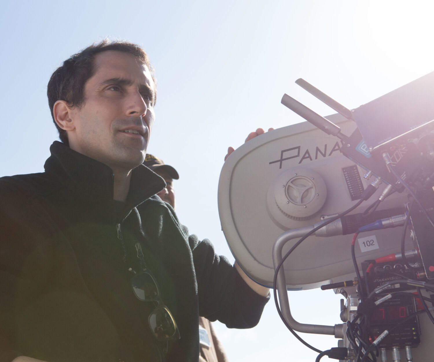 Steve Yedlin on the set of THE LAST JEDI.